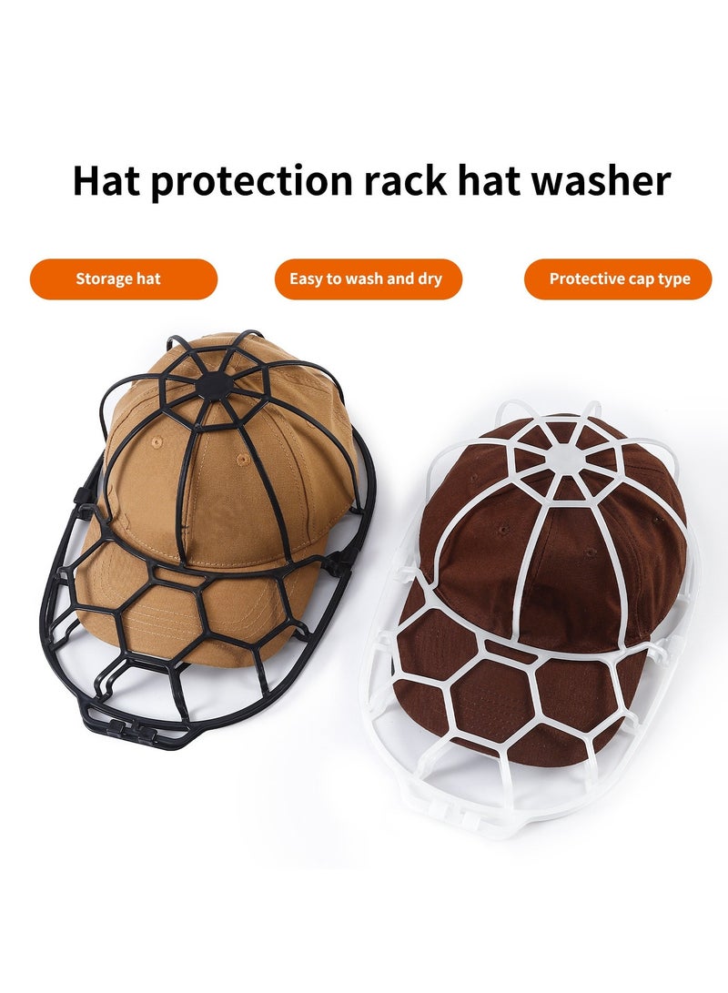 حامل غسيل قبعات البيسبول للغسالة الأوتوماتيكية - إطار تنظيف وحماية القبعات من التشوه - 2 قطعة للكبار والأطفال - أداة غسيل آمنة للقبعات والكابات في الغسالة - قفص تنظيف القبعات - Image 4