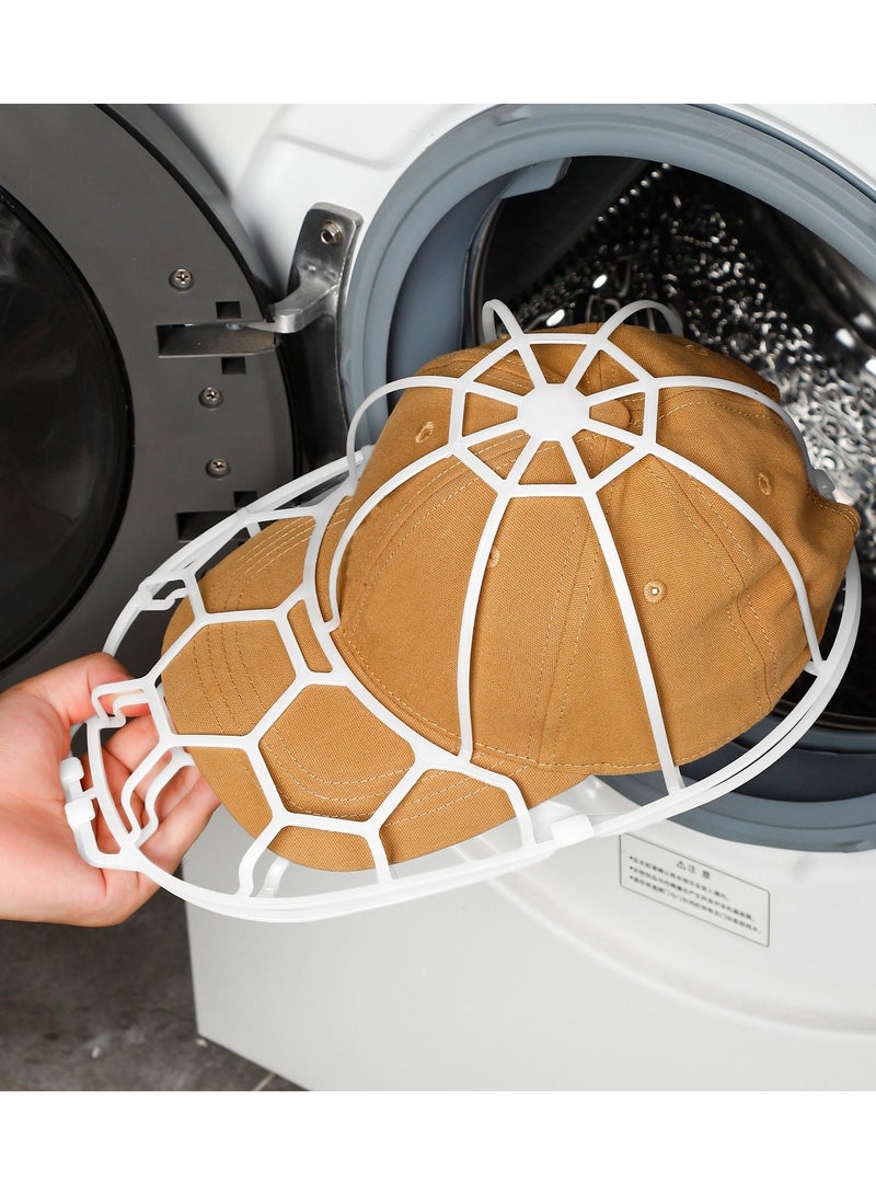 حامل غسيل قبعات البيسبول للغسالة الأوتوماتيكية - إطار تنظيف وحماية القبعات من التشوه - 2 قطعة للكبار والأطفال - أداة غسيل آمنة للقبعات والكابات في الغسالة - قفص تنظيف القبعات - Image 1