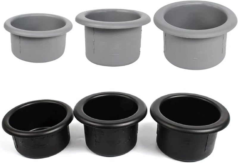 High-Performance Cup Water Drink Holder Recessed Insert Plastic Bottle Holder 72/77/79mm for RVs Car Boat Trailer(F68A7HH602560-GY-72) - Image 2