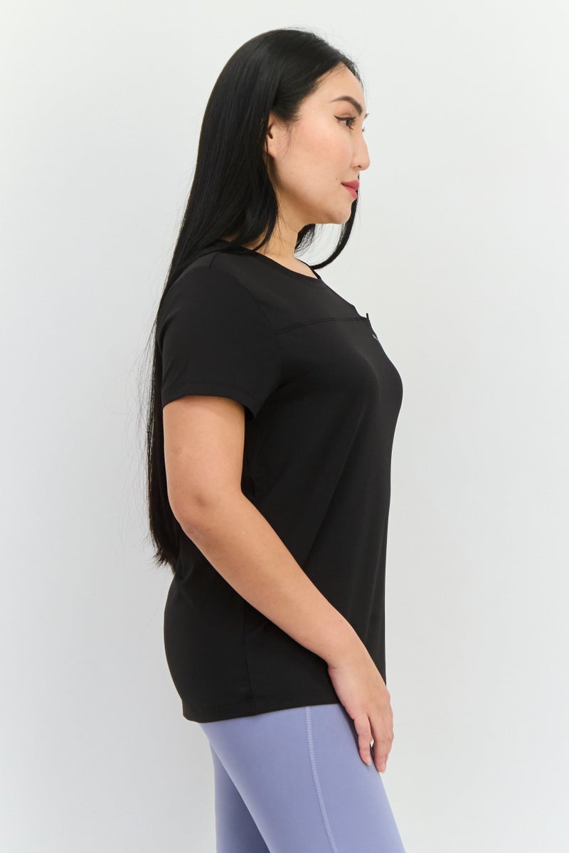 PUMA تي شيرتات تدريب قصيرة الأكمام للنساء، سوداء - Image 4