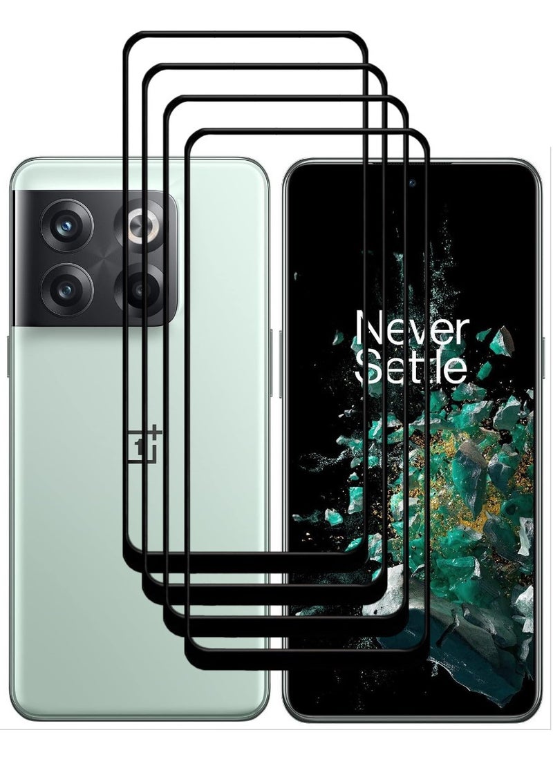 ACLIX 4 Pieces Antistatic ESD Dustproof Premium Quality High Definition Tempered Glass Screen Protector Designed For OnePlus 10T - Image 1