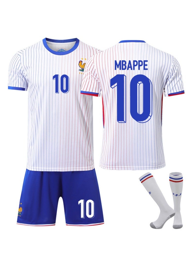 SKT Shiketro 2025 European Cup France Football Uniform Three-piece Set No. 10 