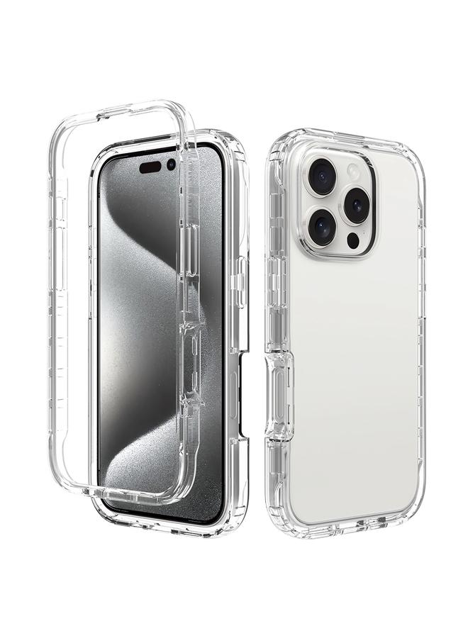 اس-توب جراب لهاتف iPhone 15 Pro Max، جراب شفاف من مادة TPU الهجينة المقاومة للصدمات - Image 1
