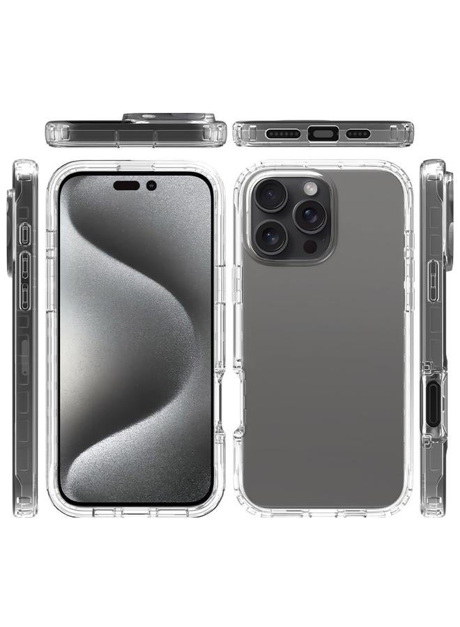 اس-توب جراب لهاتف iPhone 15 Pro Max، جراب شفاف من مادة TPU الهجينة المقاومة للصدمات - Image 2