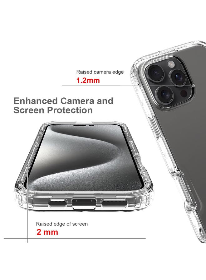 اس-توب جراب لهاتف iPhone 15 Pro Max، جراب شفاف من مادة TPU الهجينة المقاومة للصدمات - Image 3