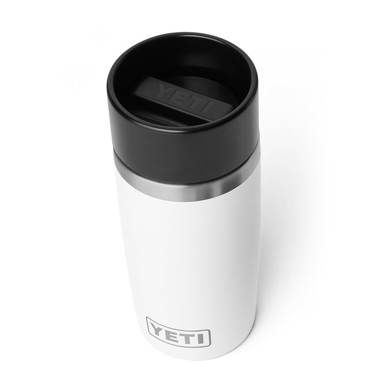 YETI Rambler 12 oz Travel Bottle, Stainless Steel, Vacuum Insulated with Leakproof Commuter Cap, White - Image 1
