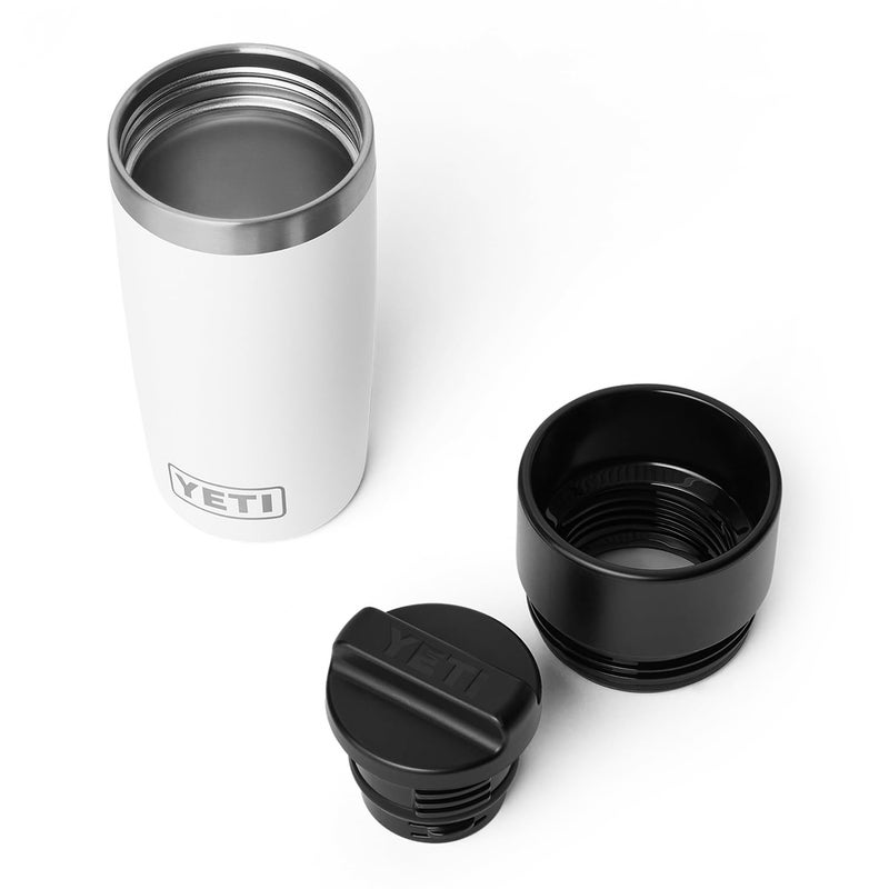 YETI Rambler 12 oz Travel Bottle, Stainless Steel, Vacuum Insulated with Leakproof Commuter Cap, White - Image 3