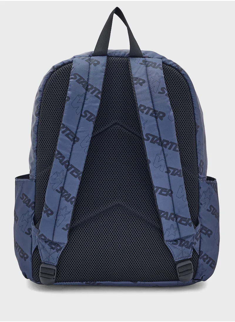 ستارتر Logo Print Zip Over Backpack