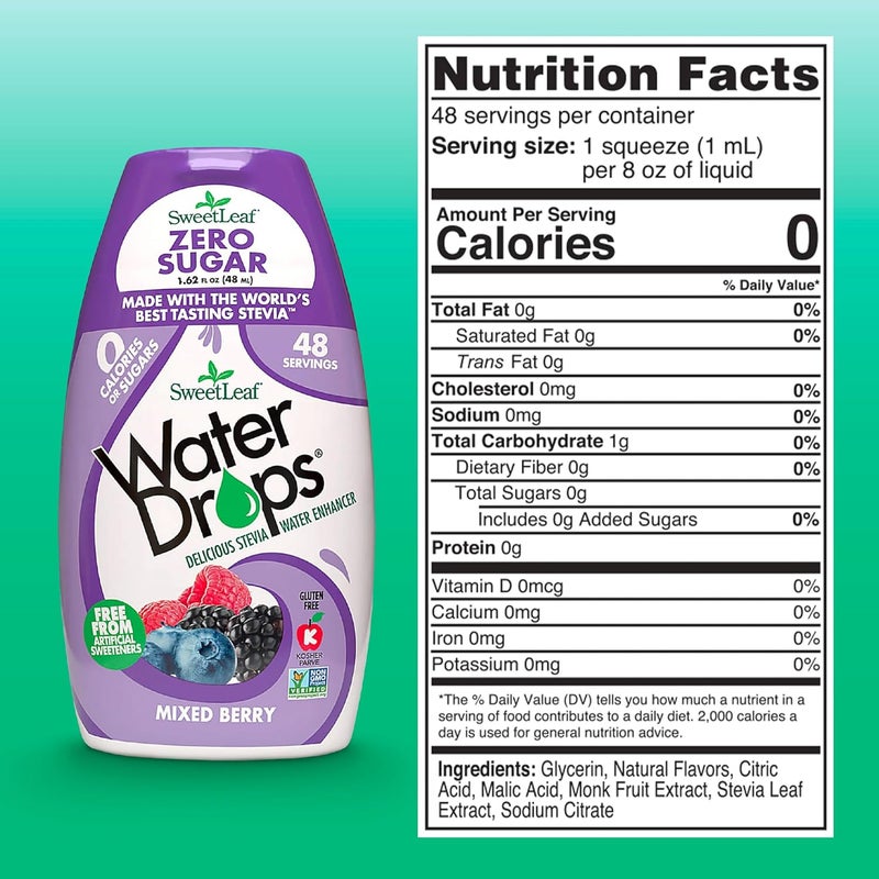Stevia Mixed Berry Waterdrops - Image 2