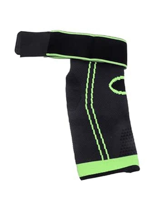 Adjustable Elastic Ankle Brace Support Wrap Breathable Ligament Injury Protector Wear Resistant For Sports Sprain XL Black Green - Image 1