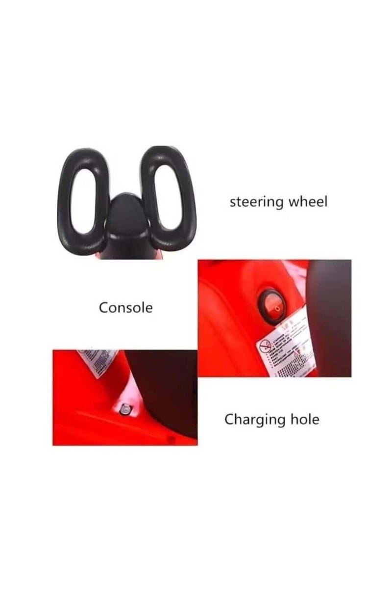 Genaric سكوتر كهربائي أحمر للأطفال مع جهاز تحكم عن بعد - Image 2