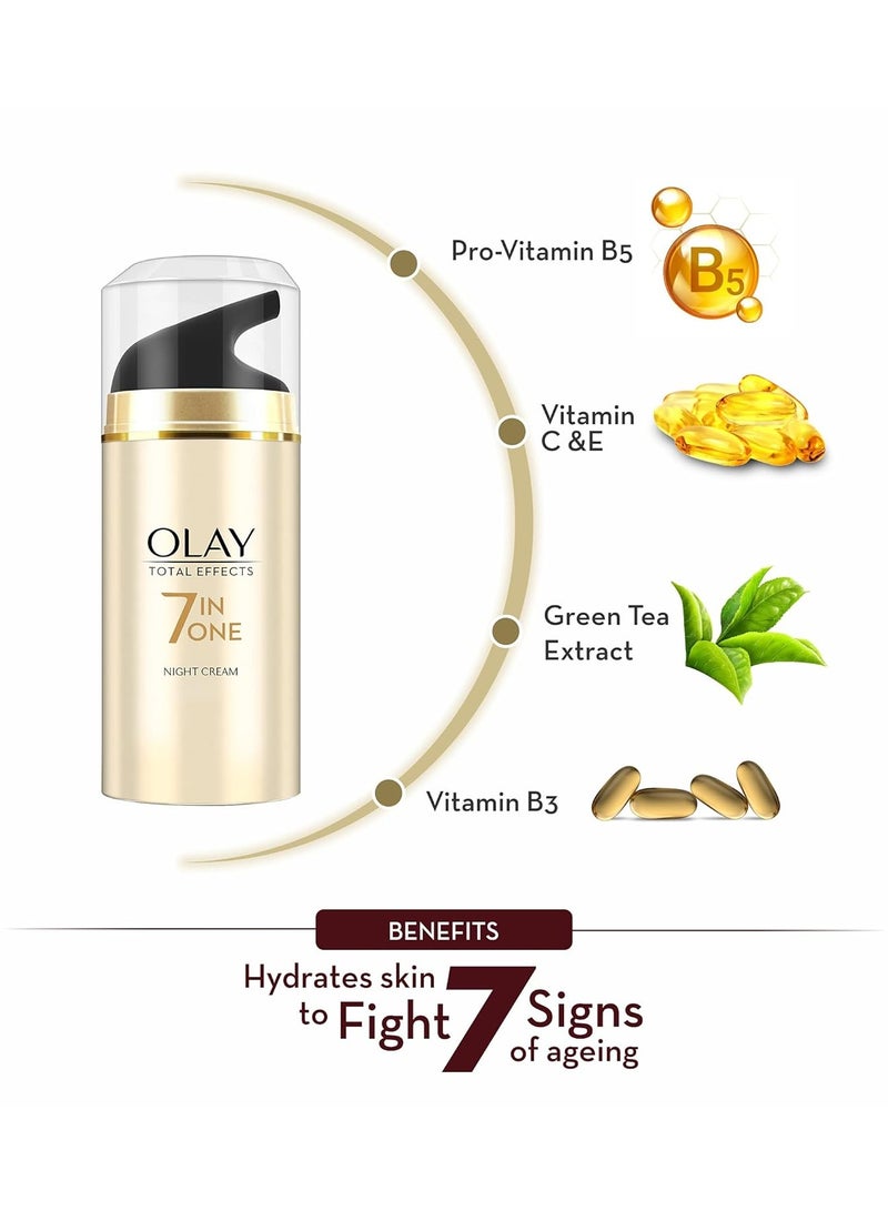 Olay Night Cream Total Effects 7 in 1, Night Cream, 50g - Image 2