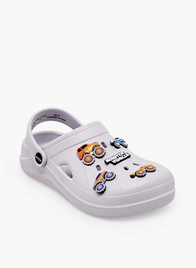 Aqua Boys Monster Trucks Jibbitz Clogs