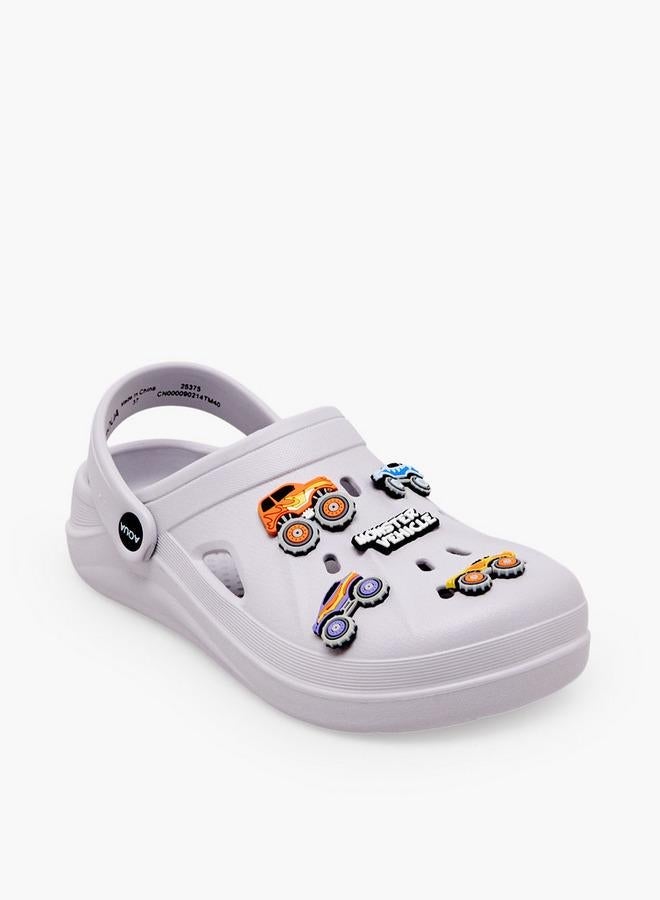 Aqua Boys Monster Trucks Jibbitz Clogs - Image 2