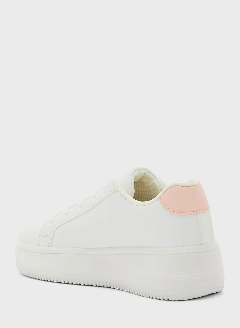 Ginger Flower Print Stacked Sneaker