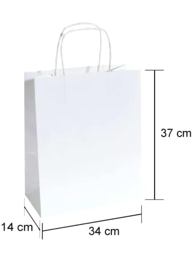 Falcon Falcon Pack Retail Shopping Bag, 37 cm x 34 cm x 14 cm Size, White - Image 2