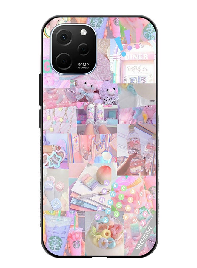 VR CREATIVE Protective Case Cover For Huawei Enjoy 50z Cute Collage Design Multicolour - Image 1