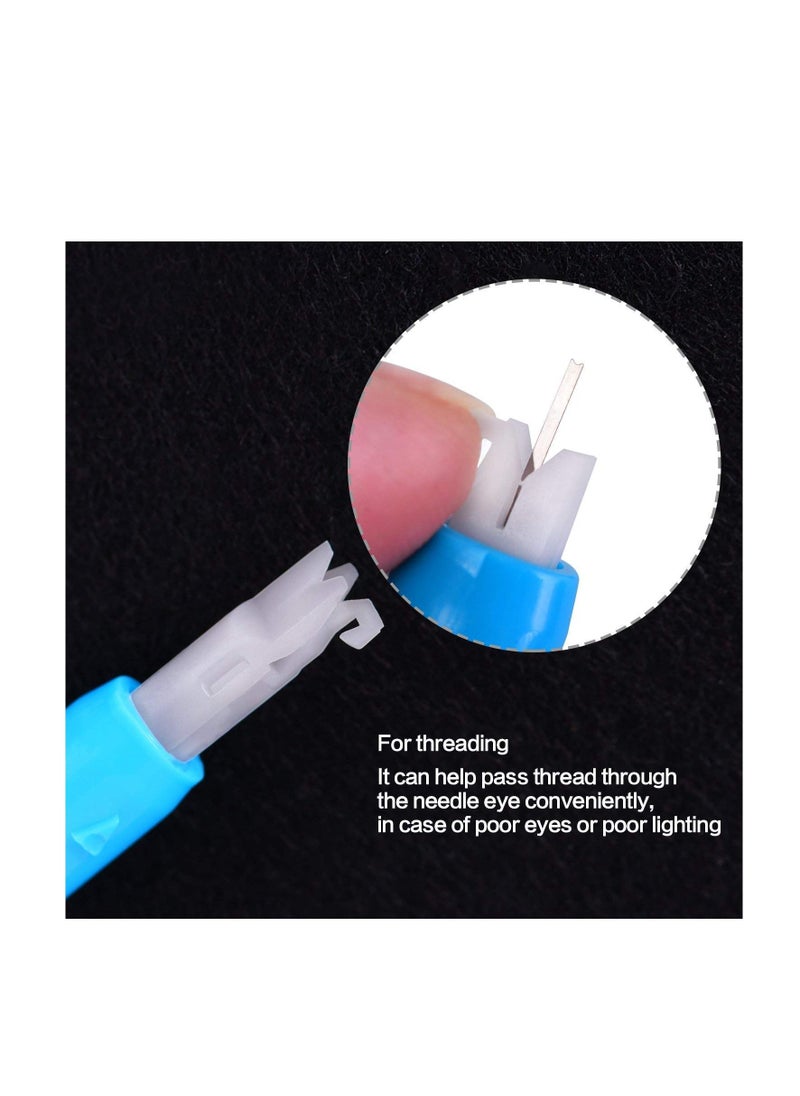 SYOSI - Sewing Machine 3 Pieces Sewing Needle Inserter Automatic Needle Threader, Needle Threading Tool for Sewing Machine - Image 1
