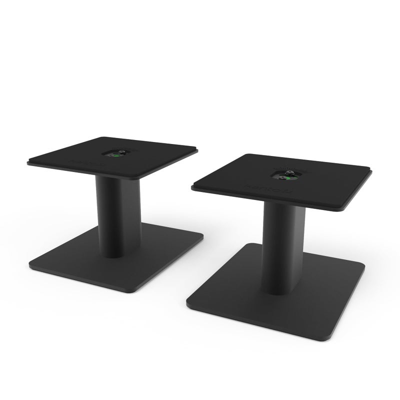 Kanto SP6HD Desktop Speaker Stands for Medium/Large Bookshelf Speakers & Mid-Size/Full-Size 4â€-7â€ Studio Monitors | 6" Tall | Black | Pair - Image 1