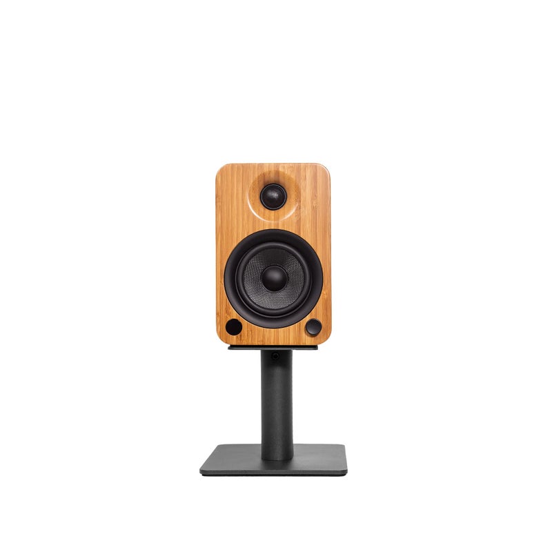 Kanto SP6HD Desktop Speaker Stands for Medium/Large Bookshelf Speakers & Mid-Size/Full-Size 4â€-7â€ Studio Monitors | 6" Tall | Black | Pair - Image 4