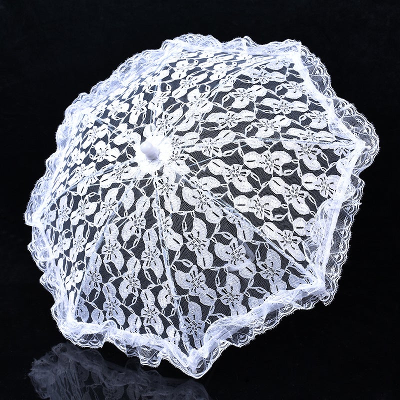 Craft Lace White Lace Umbrella Children'S Umbrella Stage Performance Mini Dance Decorative Umbrella Pography Scene Props Umbrella - Image 5