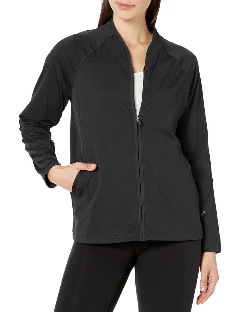 Wink Layers Women's Fleece Full Zip Jacket, Black, 3XL - Image 4