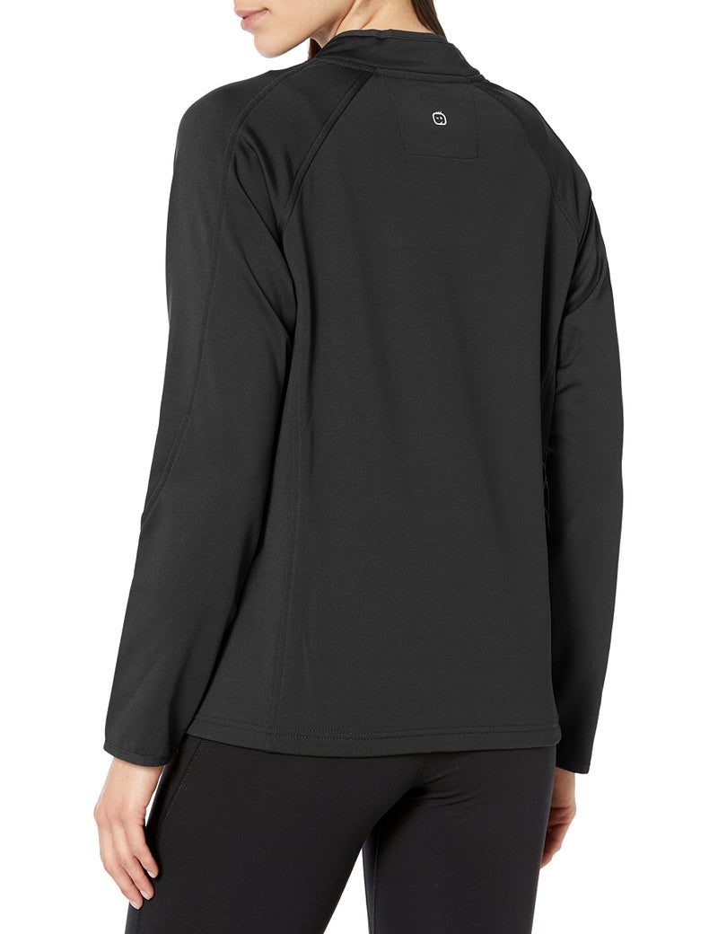 Wink Layers Women's Fleece Full Zip Jacket, Black, 3XL - Image 2