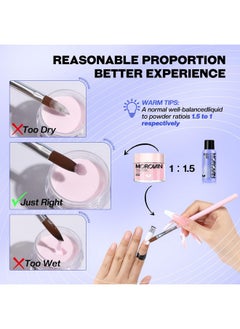 morovan Morovan Monomer Acrylic Nail Liquid 8oz for Acrylic Powder - Professional Monomer Acrylic Nail Liquid For Acrylic Nail Extension Non-Yellowing MMA-Free  - Image 3