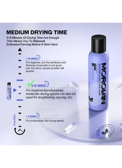 morovan Morovan Monomer Acrylic Nail Liquid 8oz for Acrylic Powder - Professional Monomer Acrylic Nail Liquid For Acrylic Nail Extension Non-Yellowing MMA-Free  - Image 5
