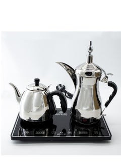 Generic Dallah al khaleej arabic coffee and tea maker set with capacity of 1000 ml and power of 1600 watts  - Image 1