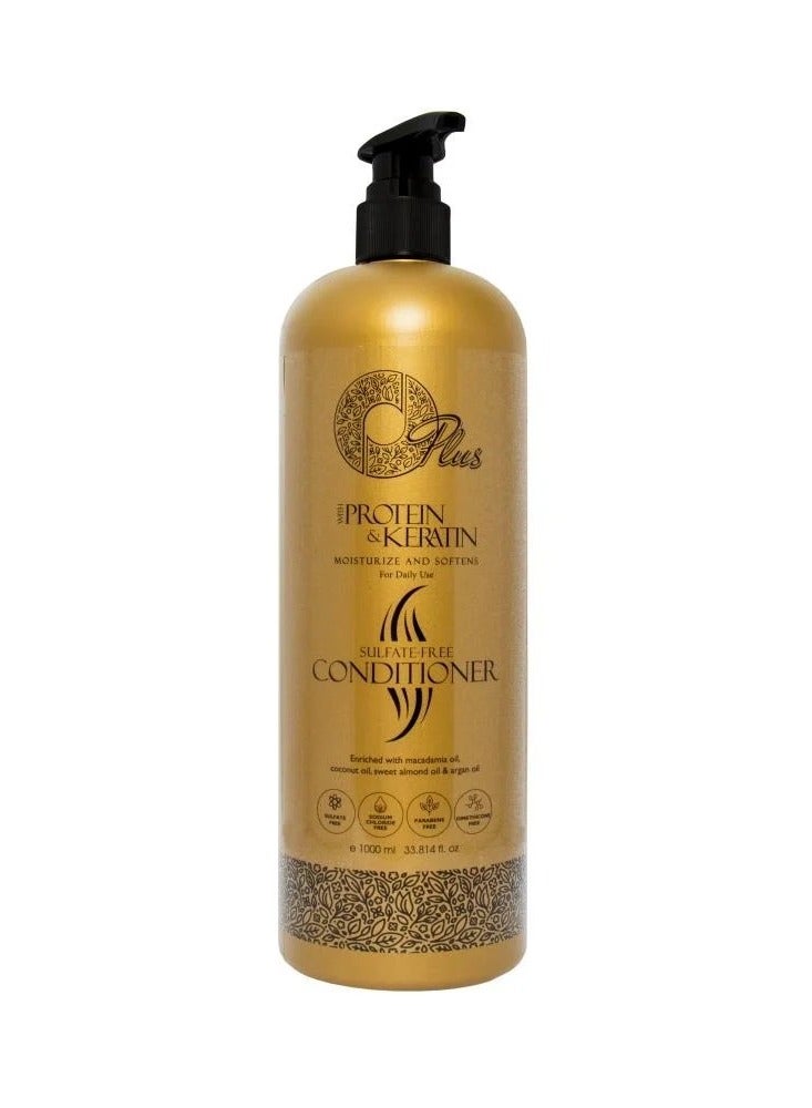 Oplus Nourishing and moisturizing conditioner for hair treated with protein and keratin with natural oil extracts 1000 ml