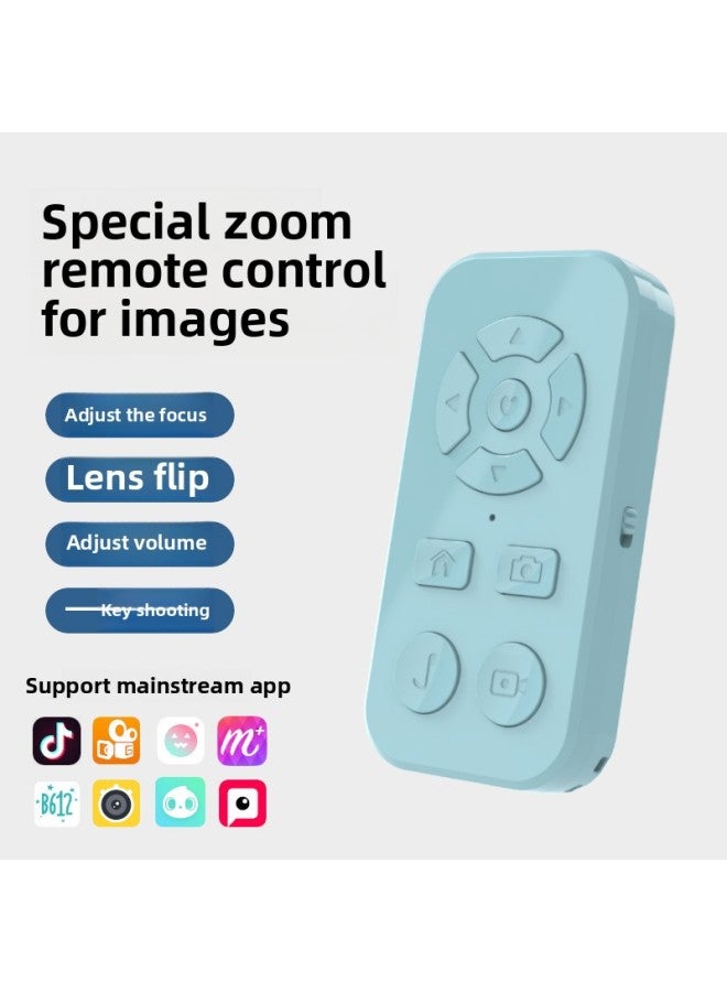 Focus Nine-key Mobile Phone Automatic Praise Short Video Brush Video Photography Professional Photography Page Turning Bluetooth Remote Control-Color:Nine-button Focusing Version: Purple (pearl Bag + Data Cable + Manual) - Image 2