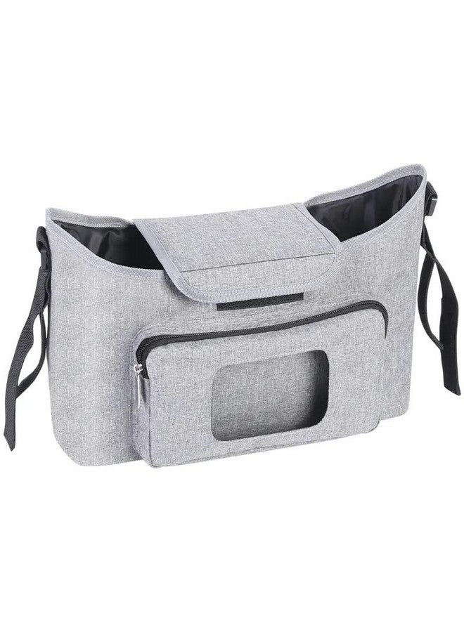 Mancro Mancro Diaper Bag Backpack, Baby Diaper Bag with 2 Side Insulated Pockets, Travel Diaper Backpack for Men Women with Stroller Straps, Large Capacity and Waterproof, Grey - Image 1