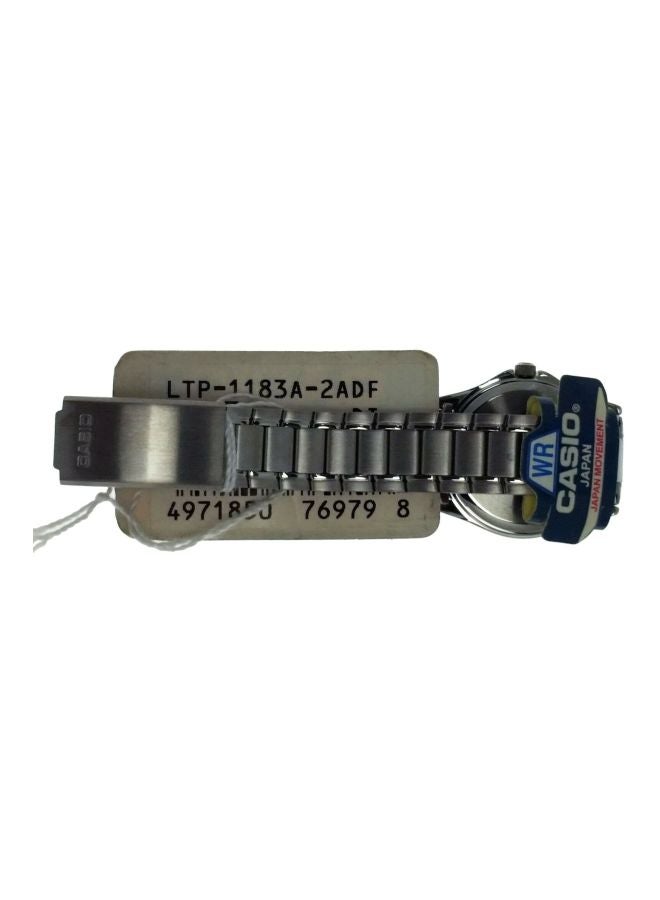 CASIO Men Enticer Series Water Resistant Analog Watch LTP 1183A - 2A - 32 mm - Silver - Image 5