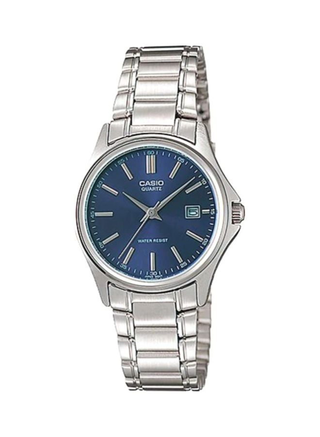 CASIO Men Enticer Series Water Resistant Analog Watch LTP 1183A - 2A - 32 mm - Silver - Image 1