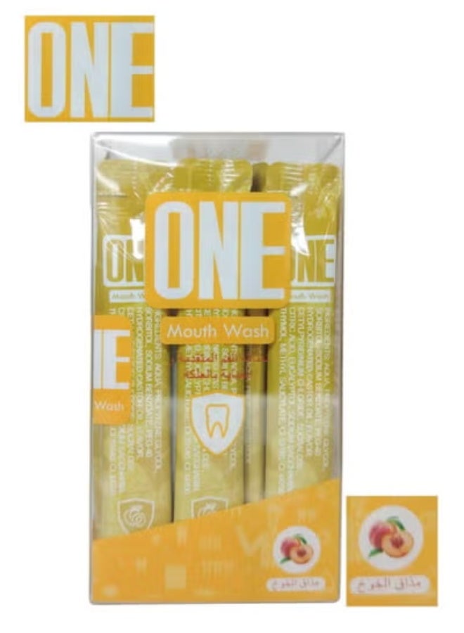 One Mouthwash Strips Peach Flavor 20 Strips x 12ml