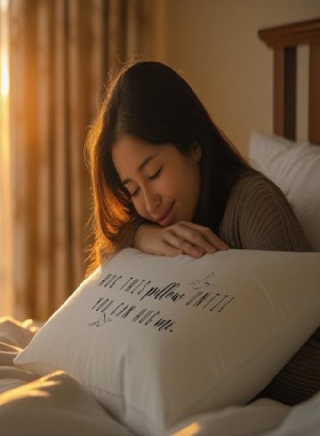Oh, Susannah Hug This Pillow Until You Can Hug Me Pillowcase Box, Original Design, Long Distance Relationship Gifts, Sublimation Print, Standard (20"x30") - Image 2