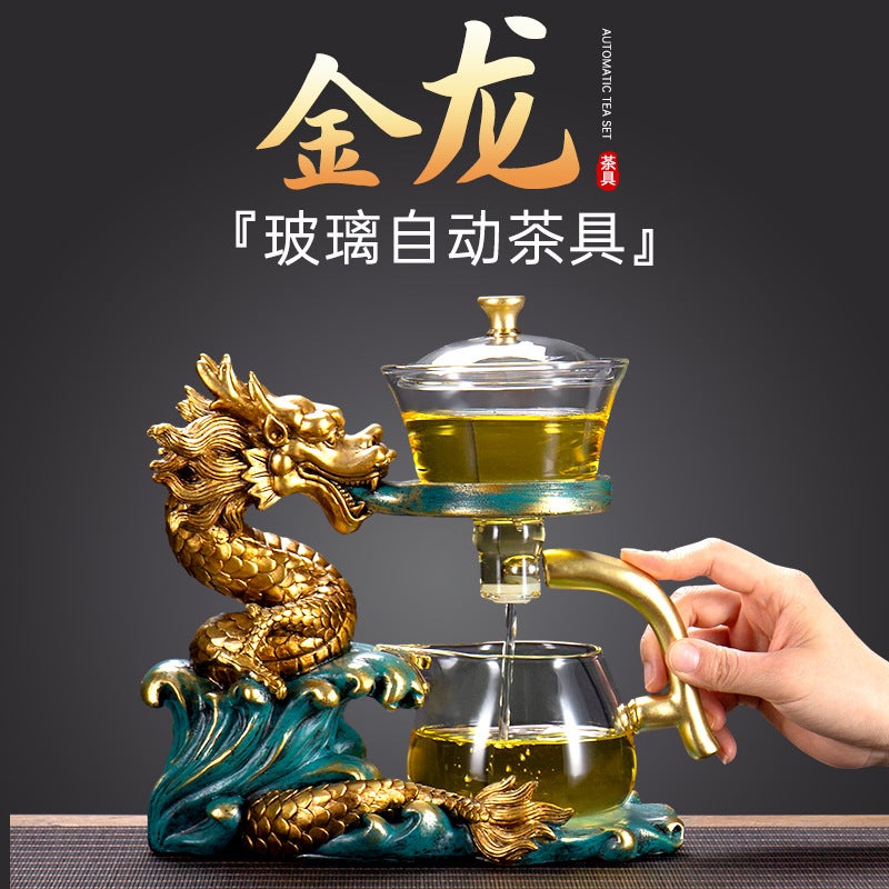 Glass Tea Set Suit Kung Fu Tea Cup Lazy Magnetic Teapot Artifact Home Office Visitor Creative Tea Set - Image 2