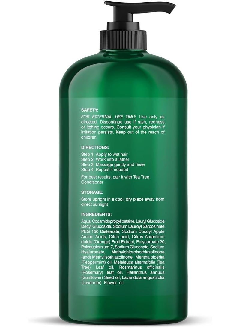 Botanic Hearth Tea Tree Shampoo, Vitamin C, Peppermint, Lavender and Rosemary Oil, Fights Dandruff and Dry Scalp, 16 fl oz - Image 4