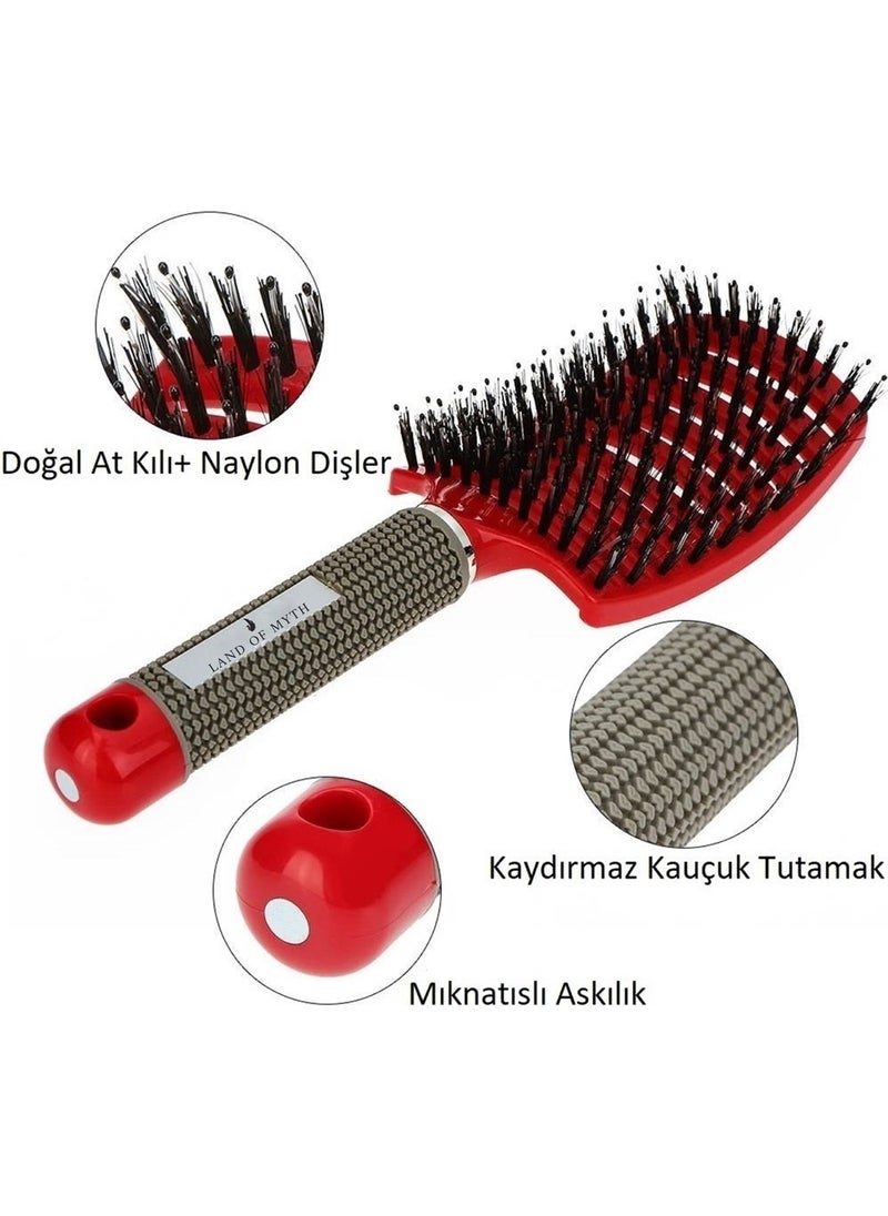 Land of Myth - Premium Detangler, Detangling Brush, Soft, Flexible, Ionic Tooth  - Image 2