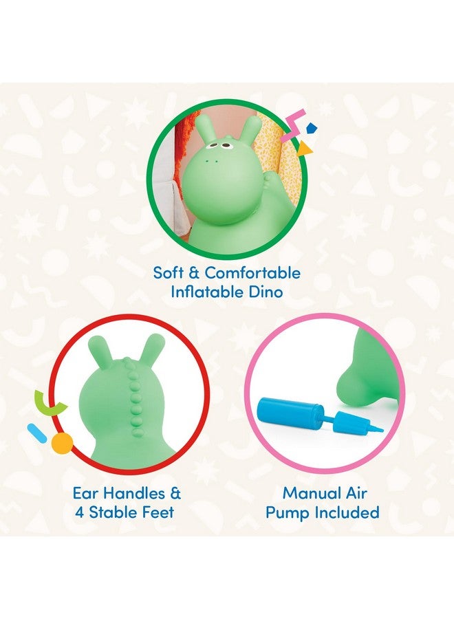 BATTAT - Inflatable Bouncer - Air Pump Included - Bouncy Animal - Soft & Safe - 18 Months + - Hoppin' Dino - Image 3