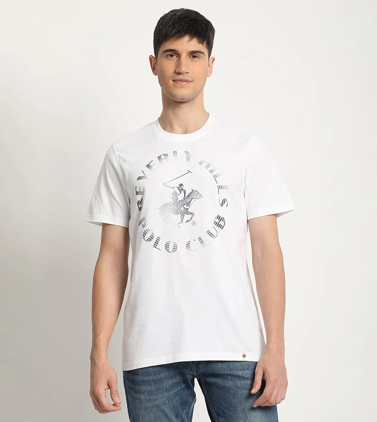 Beverly Hills Polo Club Printed Crew Neck Short Sleeves T-Shirt