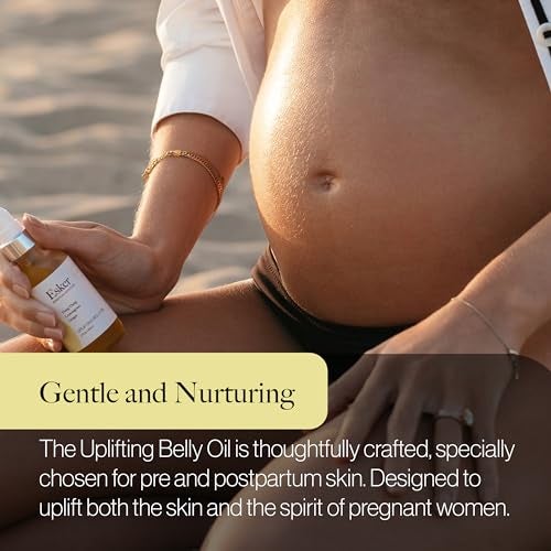 ESKER Natural Uplifting Belly Oil | (2.0oz) | Plant-Based Formulated with Antioxidants Promoting Deep Hydration and Cell Regeneration | Skin Stays Nourished and Resilient During Pregnancy - Image 4