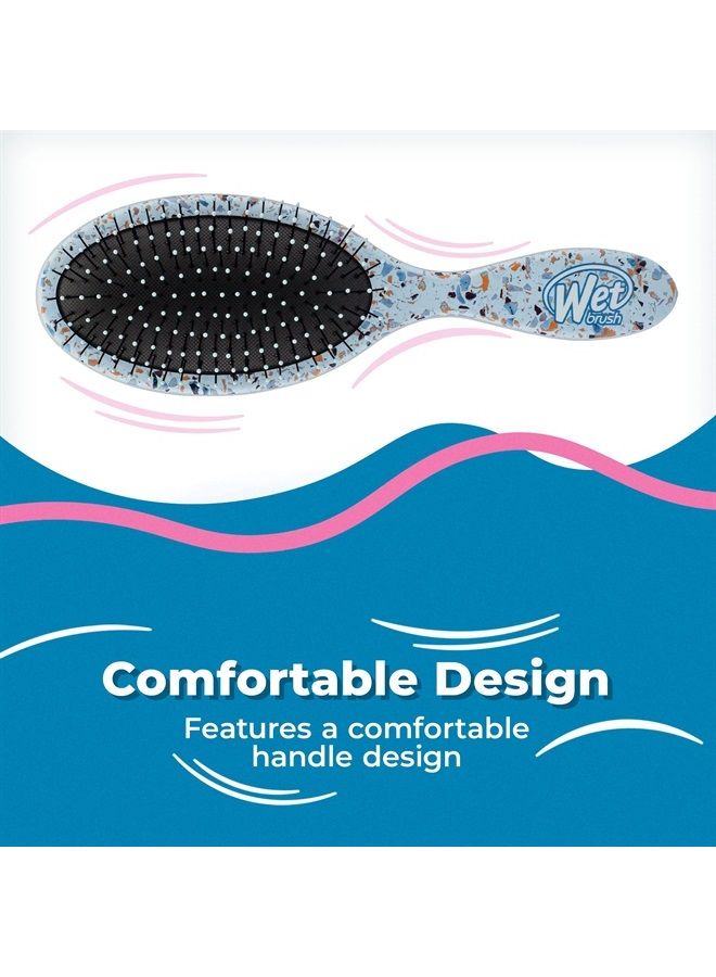 Wet Brush Original Detangling Brush - Supercharged Sky - All Hair Types - Ultra-Soft IntelliFlex Detangler Bristles Glide Through Tangles with Ease - Pain-Free Comb for Men & Women - Image 4