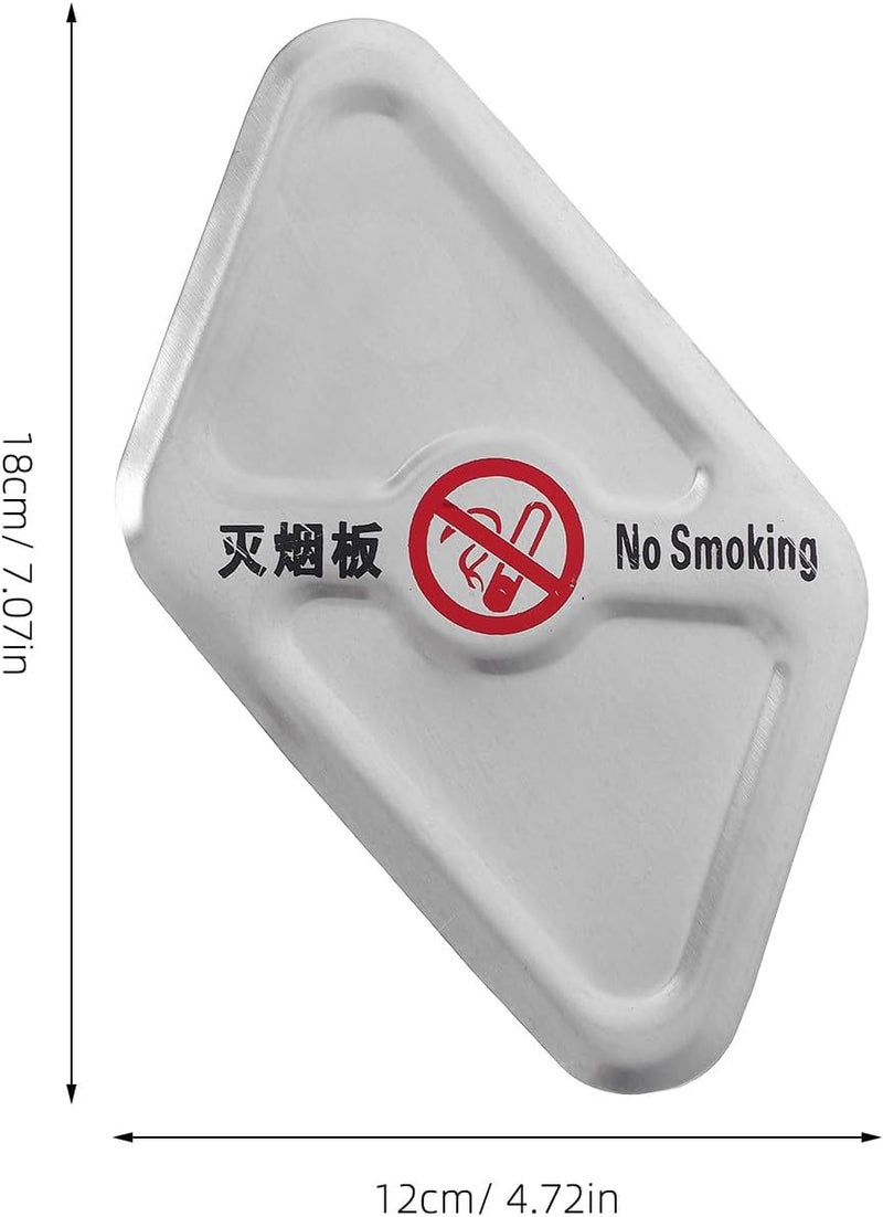 Garneck Outdoor Metal Ashtray Top for Trash Cans, Stainless Steel Cigarette Butt Container with Compact Design, Suitable for Public Spaces, Parks, and Property Management - Image 2
