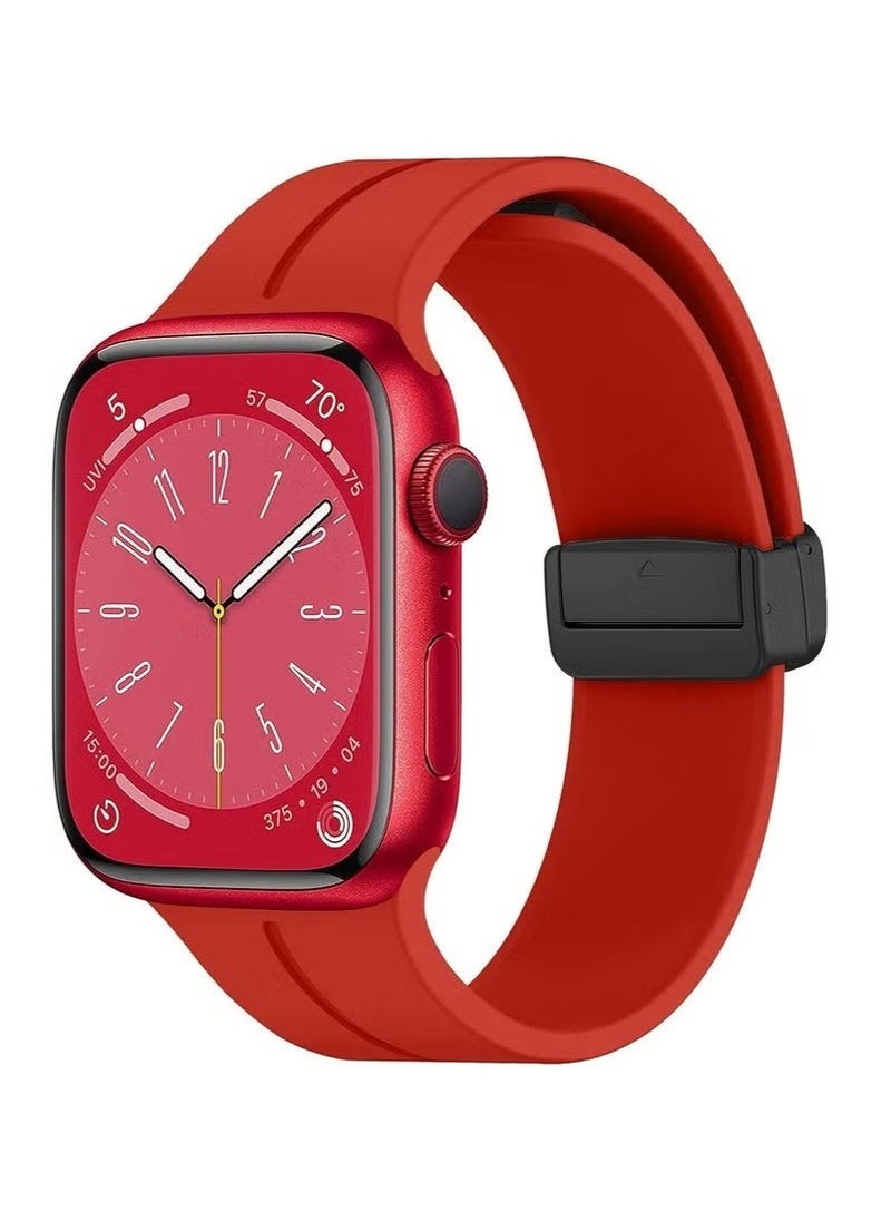 Apple Watch Band Compatible with 45mm & 49mm Models – Quick Release Soft Silicone Sport Strap for Men and Women – Skin Friendly, Sweat Resistant, Lightweight & Durable – Perfect for Fitness, Outdoor Activities, Travel, Workouts, and Everyday Wear – Comfortable, Stylish, and Easy to Install