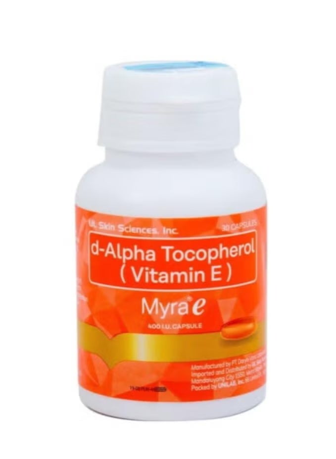 400 IU Vitamin E d-Alpha Tocopherol (30caps)