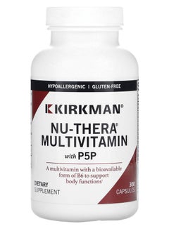 Kirkman Labs Nu-Thera Multivitamin with P5P 300 Capsules 