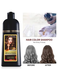 maani MOKERU Professional Argan Oil Hair Dye Color Shampoo 500 ML: Instant Fast Acting Long Lasting Signature Bundle by Maani (Purple)  - Image 5