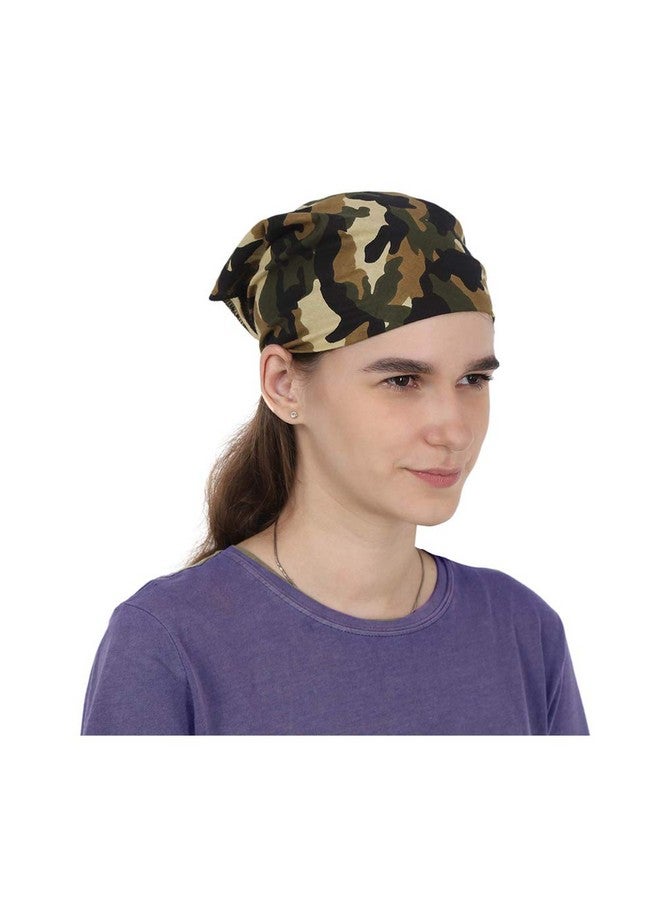 V3E Camouflage Print Bandanas Cowboy Headband Handkerchiefs Head Wrap Scarf for Women's & Girl's - Image 1